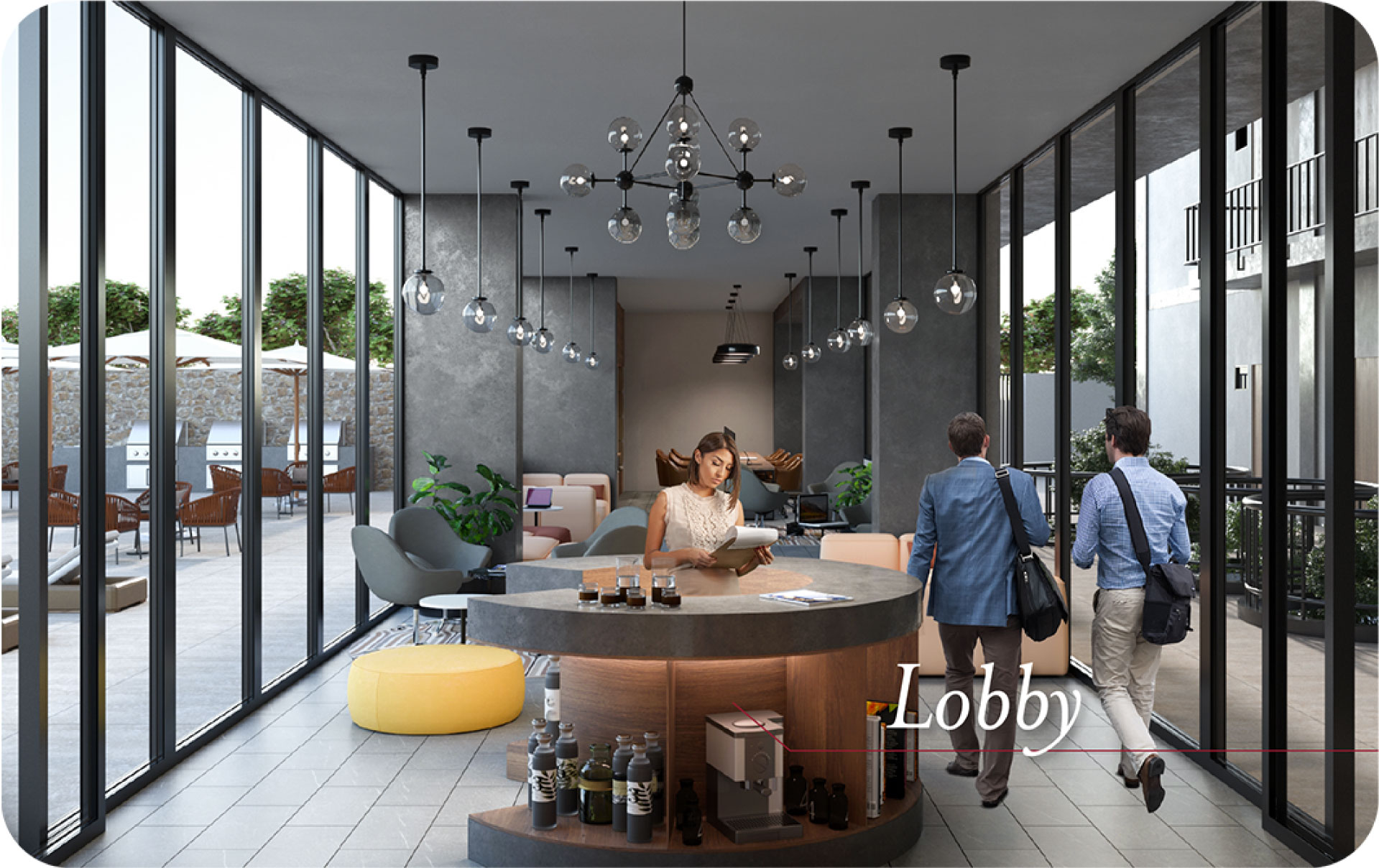 Lobby del departamento en venta por Ciudad Granja Brittania District